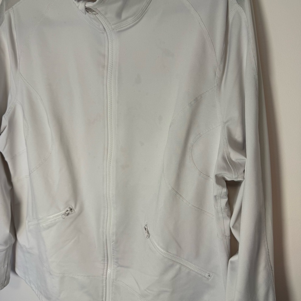 Zella Women's White Sport Jacket Size 1X - Picture 3 of 10